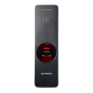 Fingerprint entry biometric access reader front