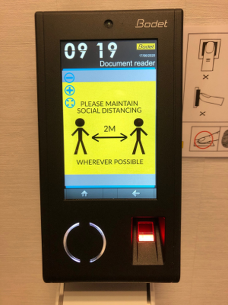 Display Coronavirus Safety Info Time & Attendance Terminals